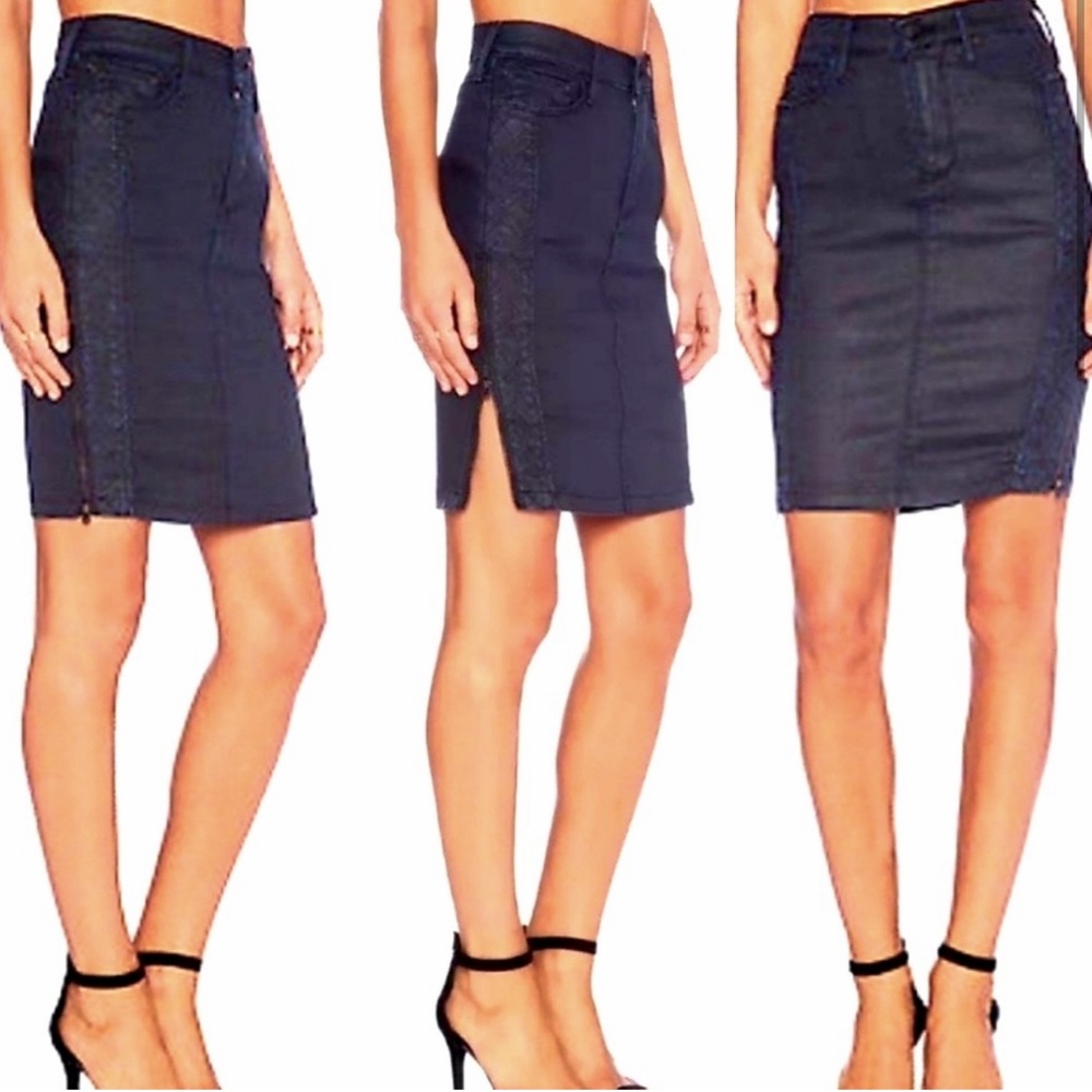 True‎ Religion Chloe Zippered Slit Pencil Skirt Size 31